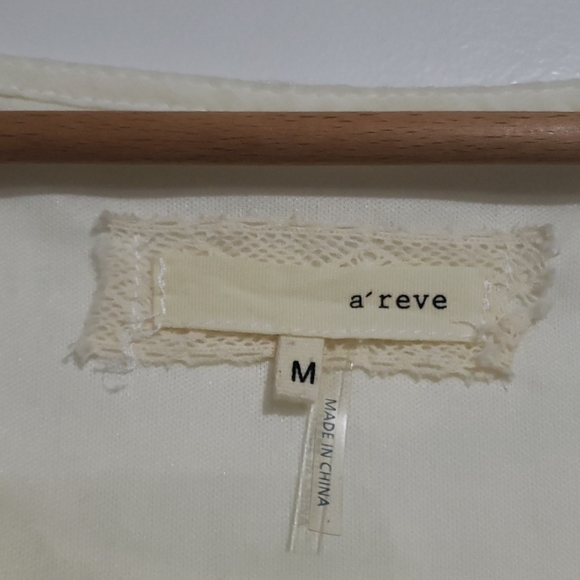 A'reve by Anthropology Crean/Taupe Dress Sz M - Picture 3 of 5